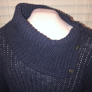 NAVY heavy knitted sweater 🚂